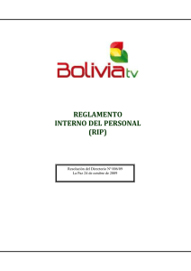 reglamento interno del personal