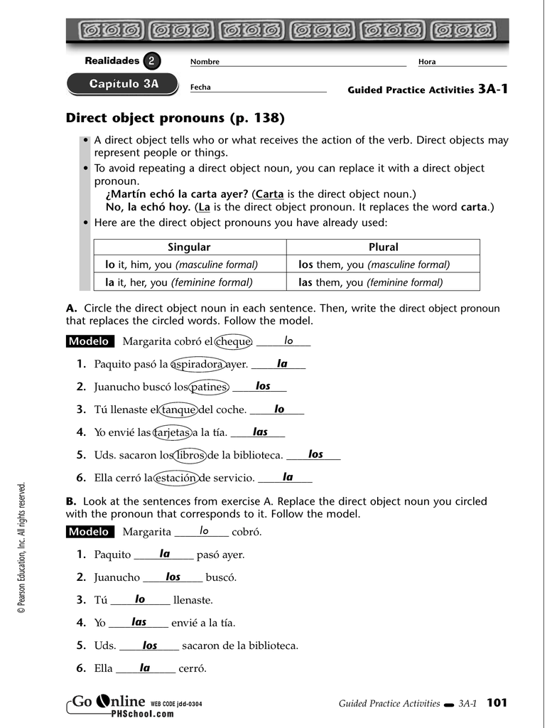 realidades 2 capitulo 5b 1 guided practice answers