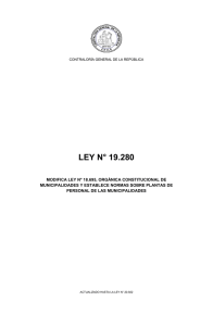 LEY N° 19.280 - Contraloría General de la República