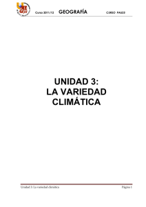 unidad 3: la variedad climática