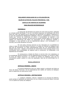 reglamento regulador de la utilización del salón de actos del palacio