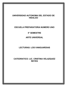 Lecturas de las vanguardias - Universidad Autónoma del Estado de