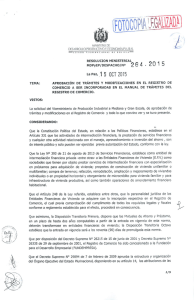 R.M. 264/2015 Aprobación de trámites y