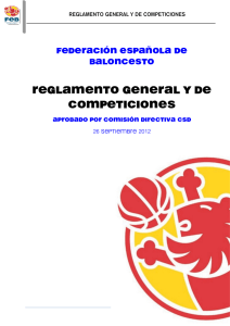 reglamento general y de competiciones