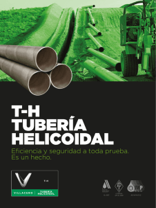 th tubería helicoidal