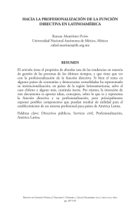 Hacia la profesionalización de la función directiva en Latinoamérica