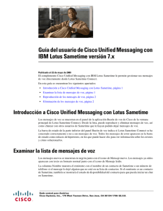 Guía del usuario de Cisco Unified Messaging con IBM Lotus