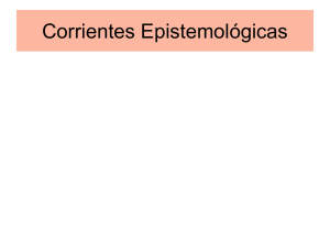 Corrientes Epistemológicas