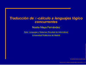 Traducción de -cálculo a lenguajes lógico concurrentes