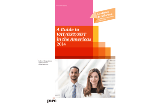 A Guide to VAT/GST/SUT in the Americas 2014