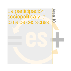 La participación sociopolítica y la toma de decisiones