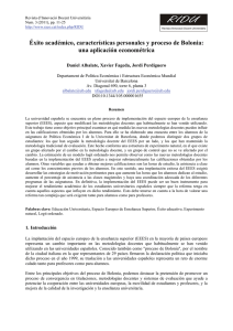 Éxito académico, características personales y proceso de