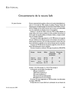 Editorial. Cincuentenario de la vacuna Salk