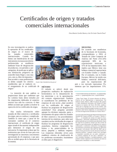 Certificados de origen y tratados comerciales internacionales
