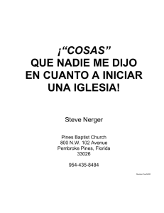 ¡“cosas” que nadie me dijo en cuanto a iniciar una iglesia!