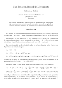 Una Ecuación Radial de Movimiento