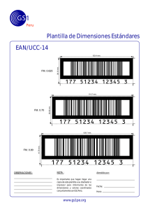 Plantilla de Dimensiones Estándares EAN/UCC-14