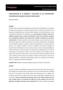 Caracterización de la demanda y evaluación de