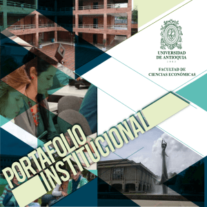Portafolio institucional - Universidad de Antioquia