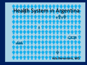 Health System in Argentina