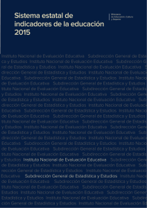 Sistema estatal de indicadores de la educación 2015