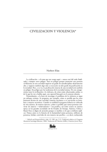 Civilización y violencia. Elias, Norbert (REIS Nº 65. TEXTOS