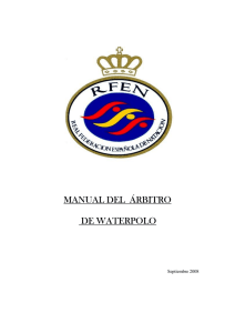 MANUAL DEL ÁRBITRO DE WATERPOLO