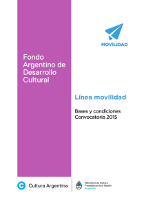 Bases y condiciones - Fondo Argentino de Desarrollo Cultural Y