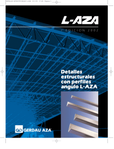 Detalles estructurales con perfiles angulo L-AZA