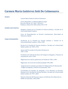 Carmen María Gutiérrez Solé - Corte de Constitucionalidad