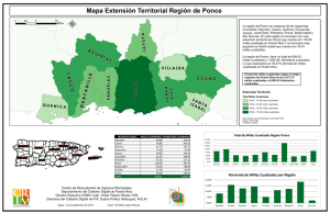 Mapa Extensión Territorial Región de Ponce