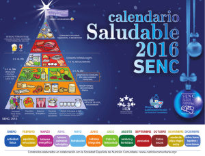 Calendario saludable SENC 2016