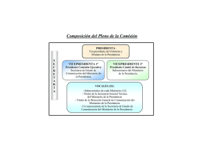 Composición del Pleno de la Comisión