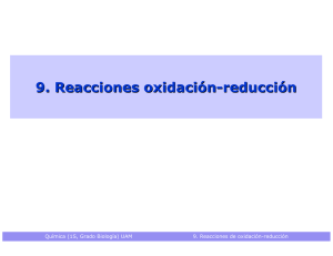 9. Reacciones oxidación