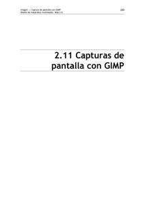 2.11 Capturas de pantalla con GIMP
