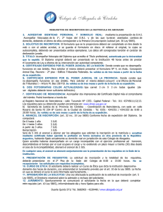 Requisitos - Colegio de Abogados de Córdoba