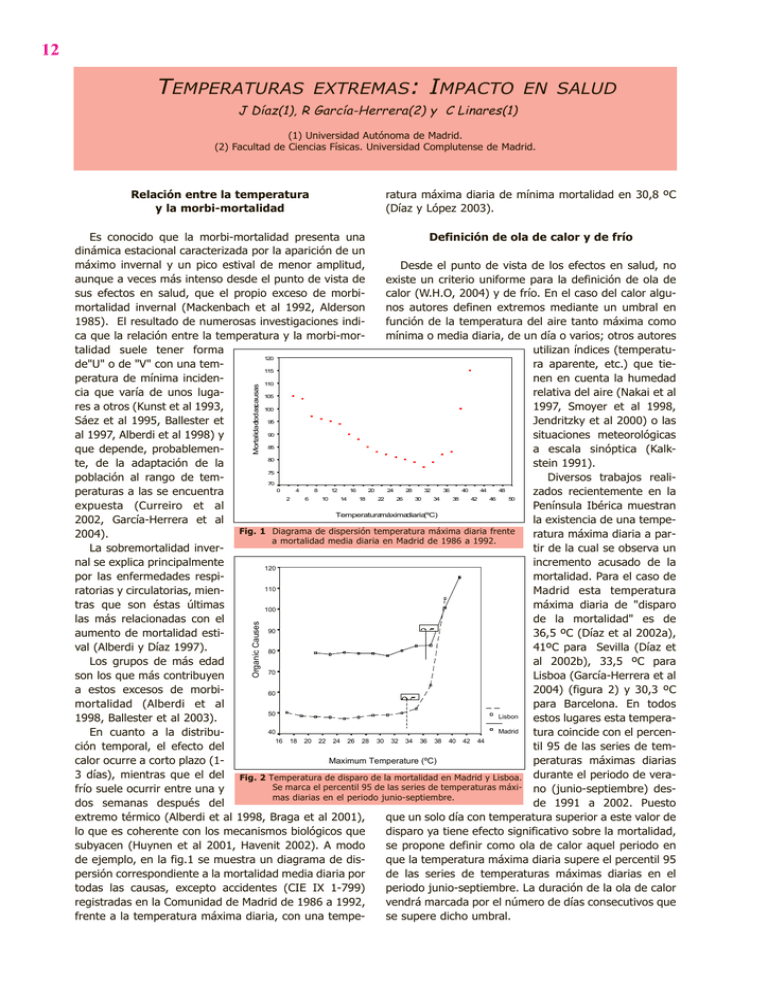 TEMPERATURAS EXTREMAS: IMPACTO EN SALUD