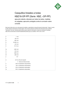 Casquillos lineales a bolas KBZ16-OP-PP (Serie KBZ..-OP