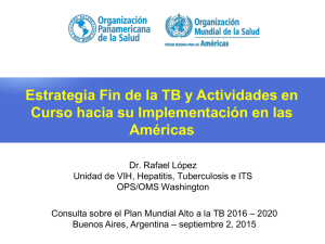 Estrategia Fin de la TB y Actividades en Curso hacia su