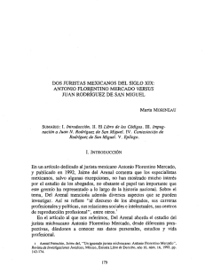 dos juristas mexicanos del siglo xix: antonio florentino