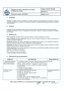 TCH-PL-PO-006 Procedimiento para el Registro de Título y