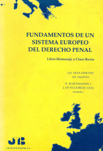 fundamentos de un sistema europeo del derecho penal