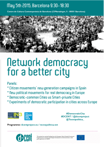 Network democracy for a better city - D-Cent