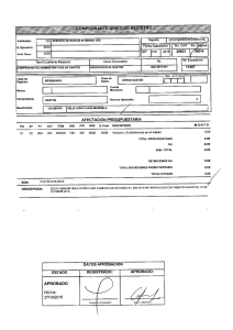 Tipo Documento Respaldo Clase Documento No. Nº