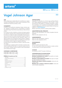 Vogel Johnson Agar - Laboratorios Britania