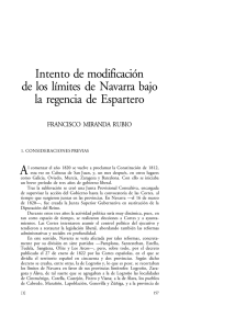 Intento de modificación de los límites de Navarra bajo la regencia
