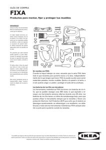 GUÍA DE COMPRA Productos para montar, fijar y proteger tus