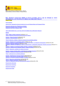 Ley 7/2007, de 12 de abril, del Estatuto Básico del Empleado Público