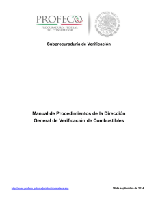 Manual de Procedimientos de la Dirección General de Verificación
