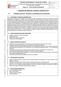 1.- UNIDADES DE OBRA DEL PROCESO CONSTRUCTIVO 1.1